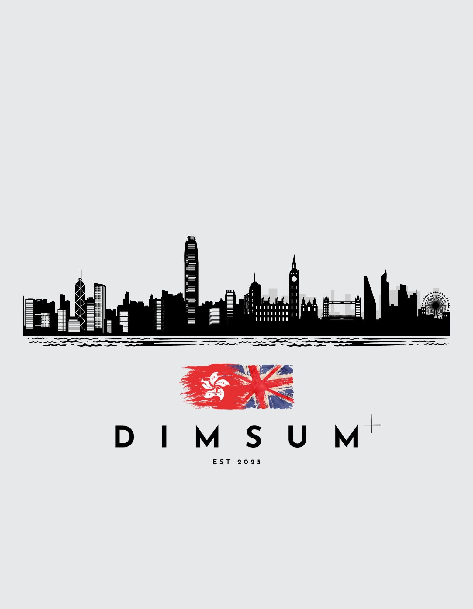 DIMSUM+ HK-LDN SKYLINE UNISEX T