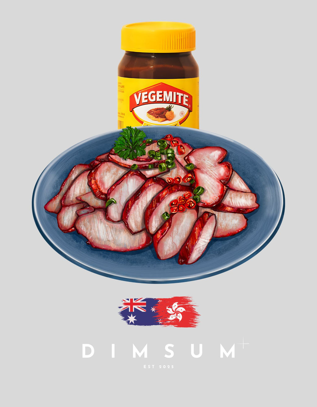 DIMSUM+ VEGIMITE & CHAR SIU UNISEX TEE