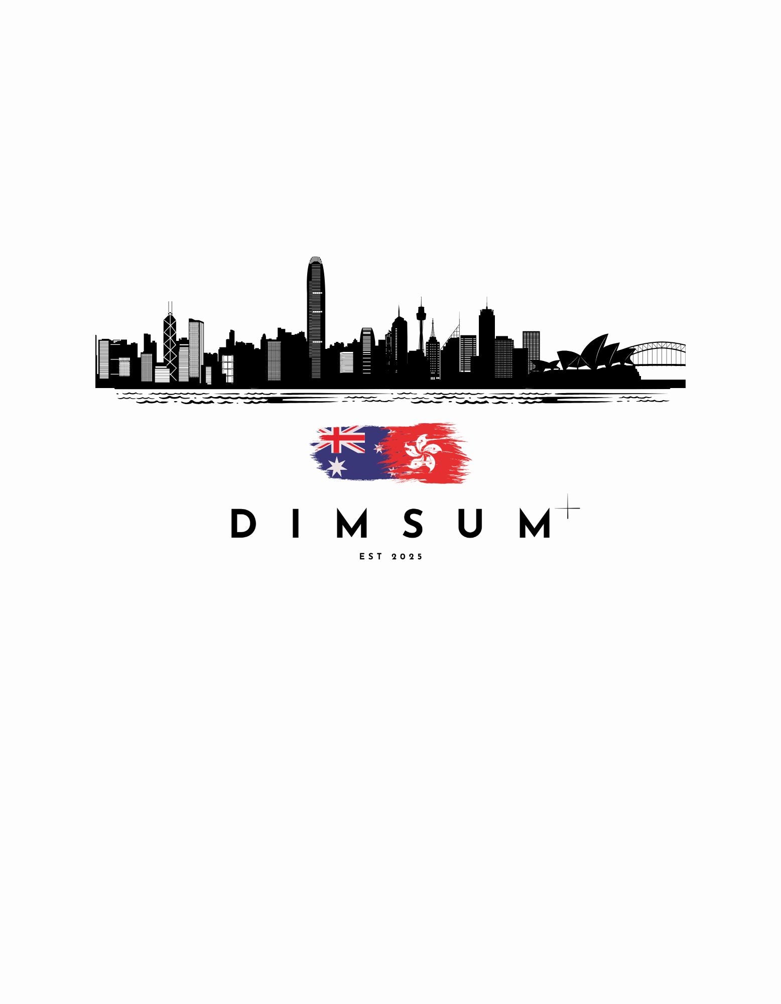 DIMSUM+ HK-SYD SKYLINE UNISEX T