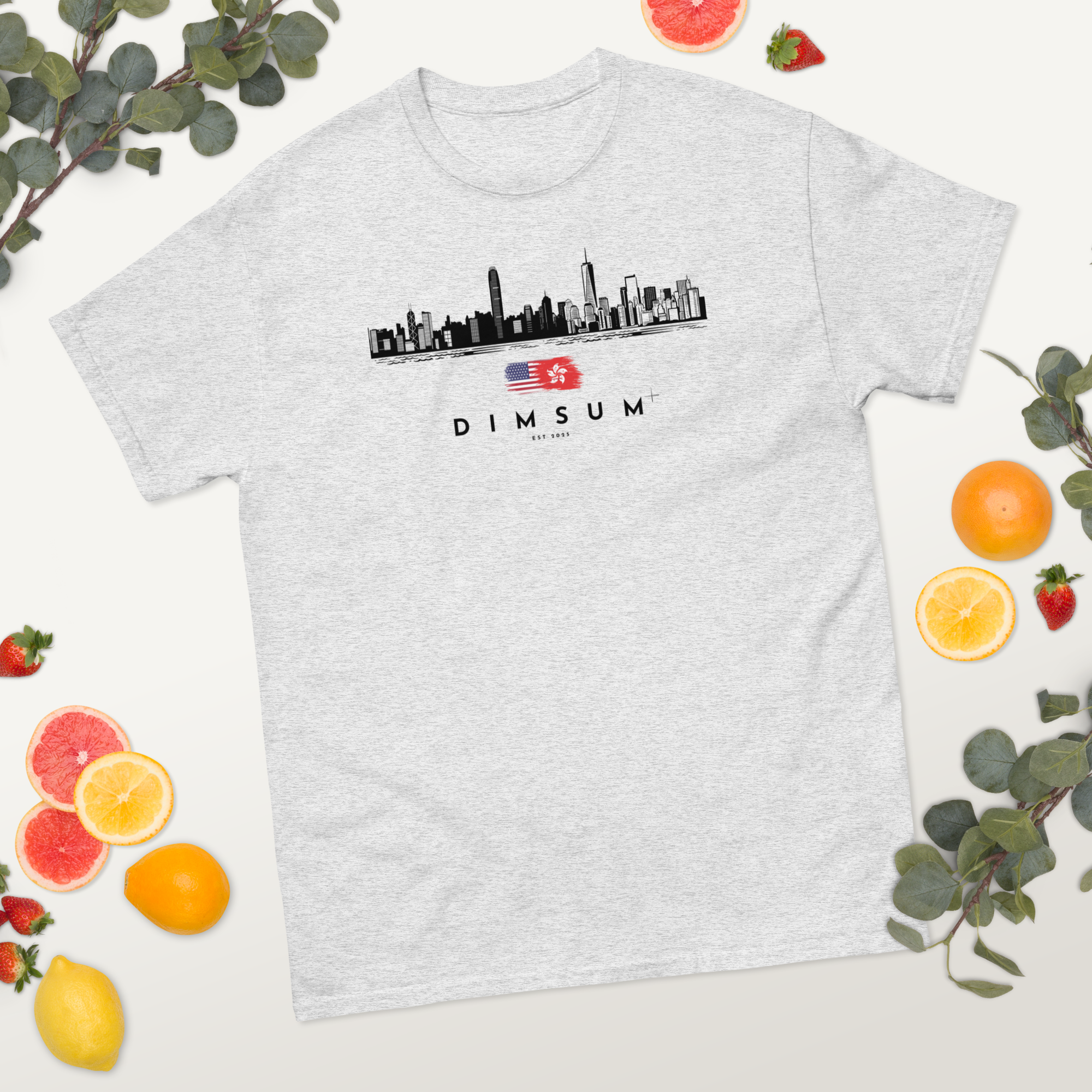 DIMSUM+ HK-NYC SKYLINE UNISEX T