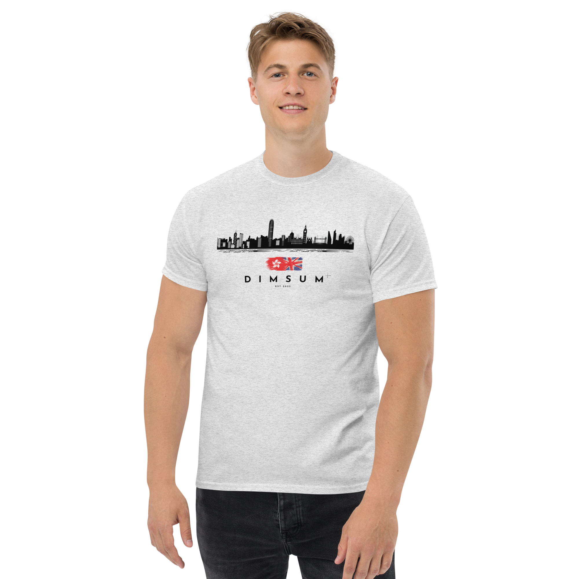 DIMSUM+ HK-LDN SKYLINE UNISEX T