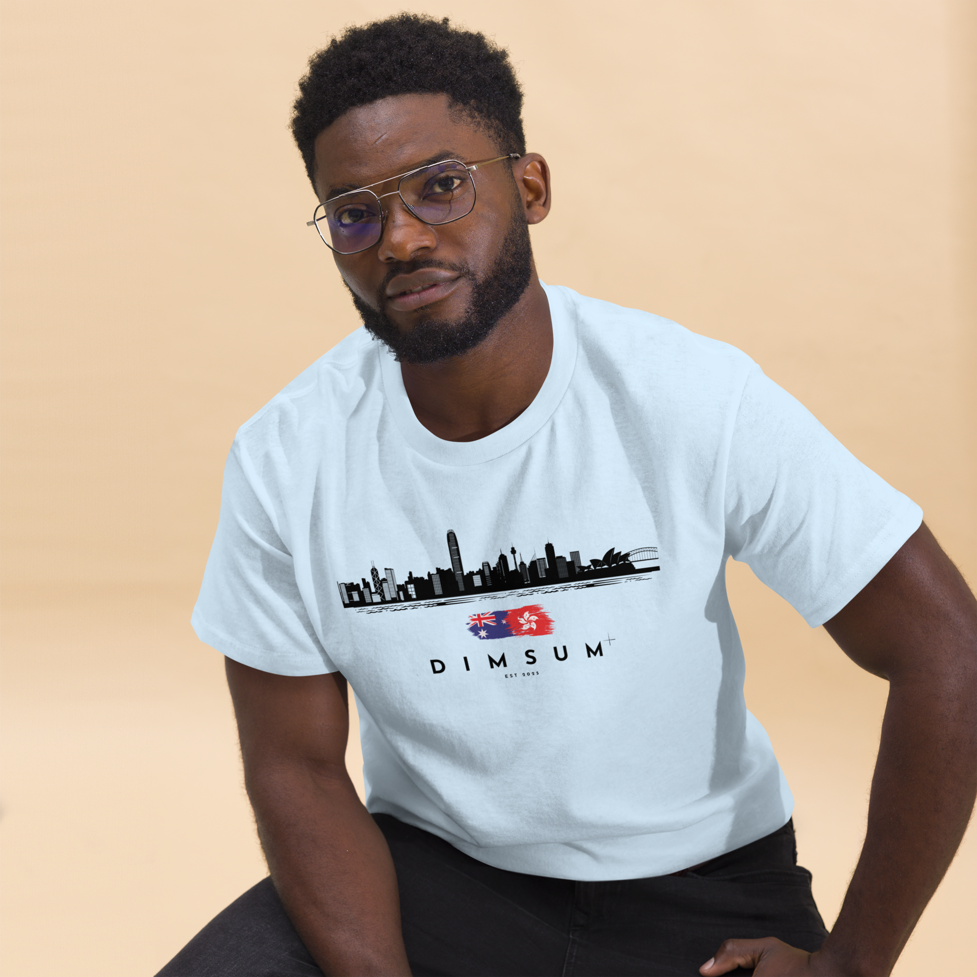 DIMSUM+ HK-SYD SKYLINE UNISEX T
