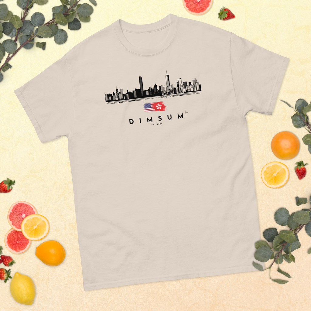 DIMSUM+ HK-NYC SKYLINE UNISEX T