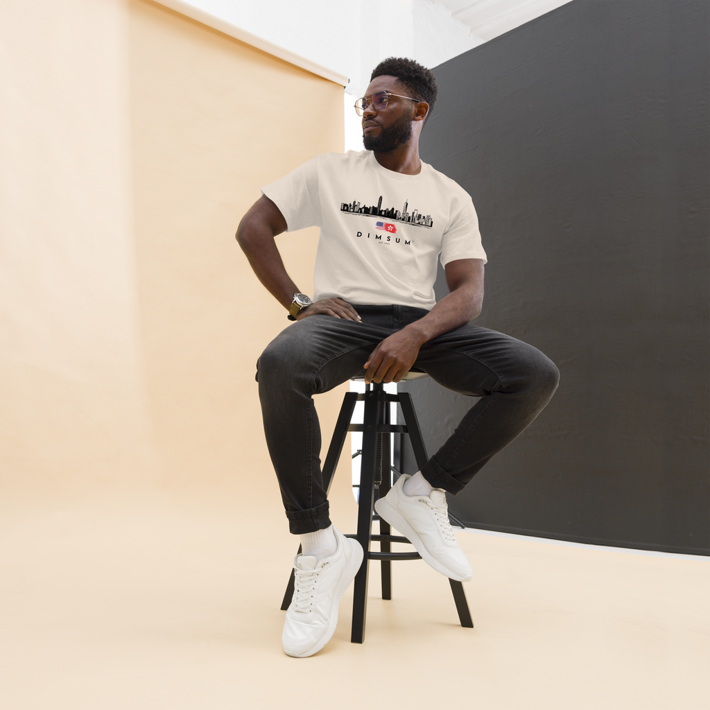 DIMSUM+ HK-NYC SKYLINE UNISEX T