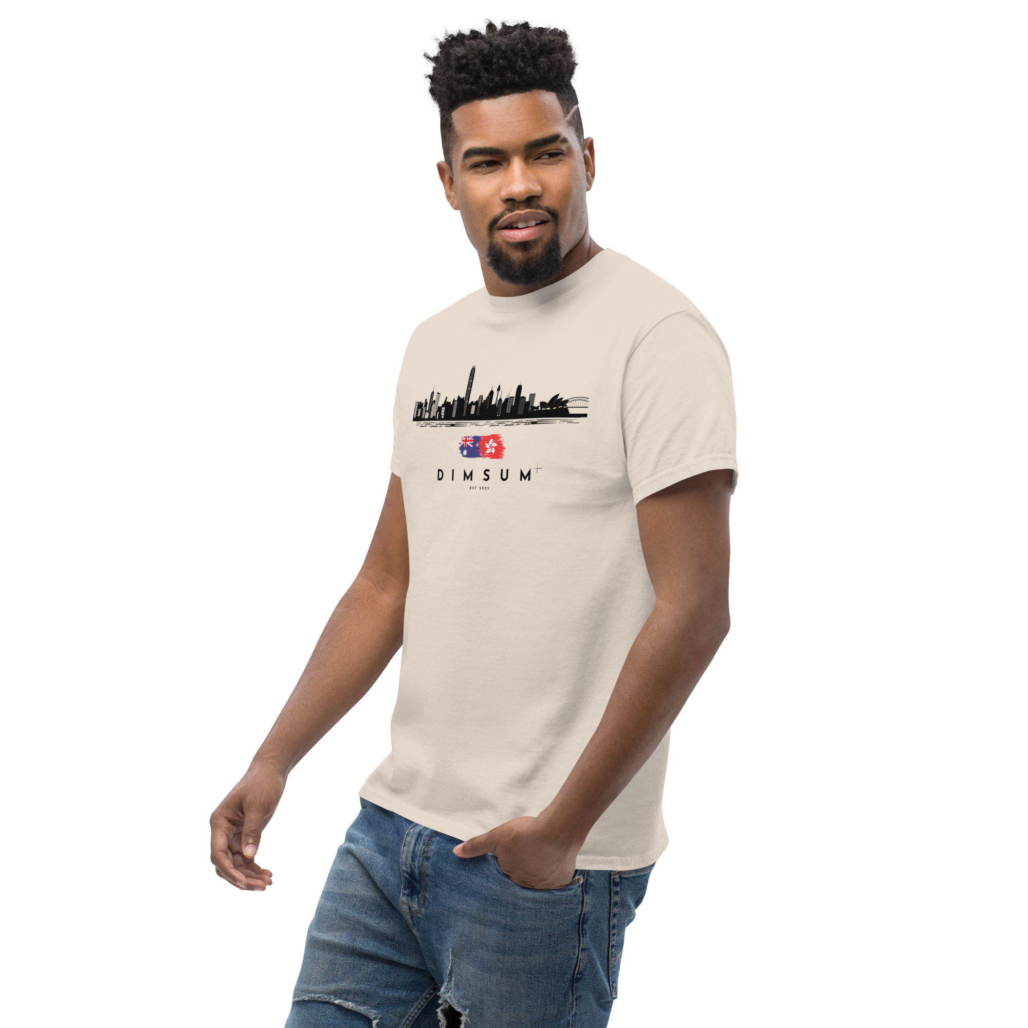 DIMSUM+ HK-SYD SKYLINE UNISEX T