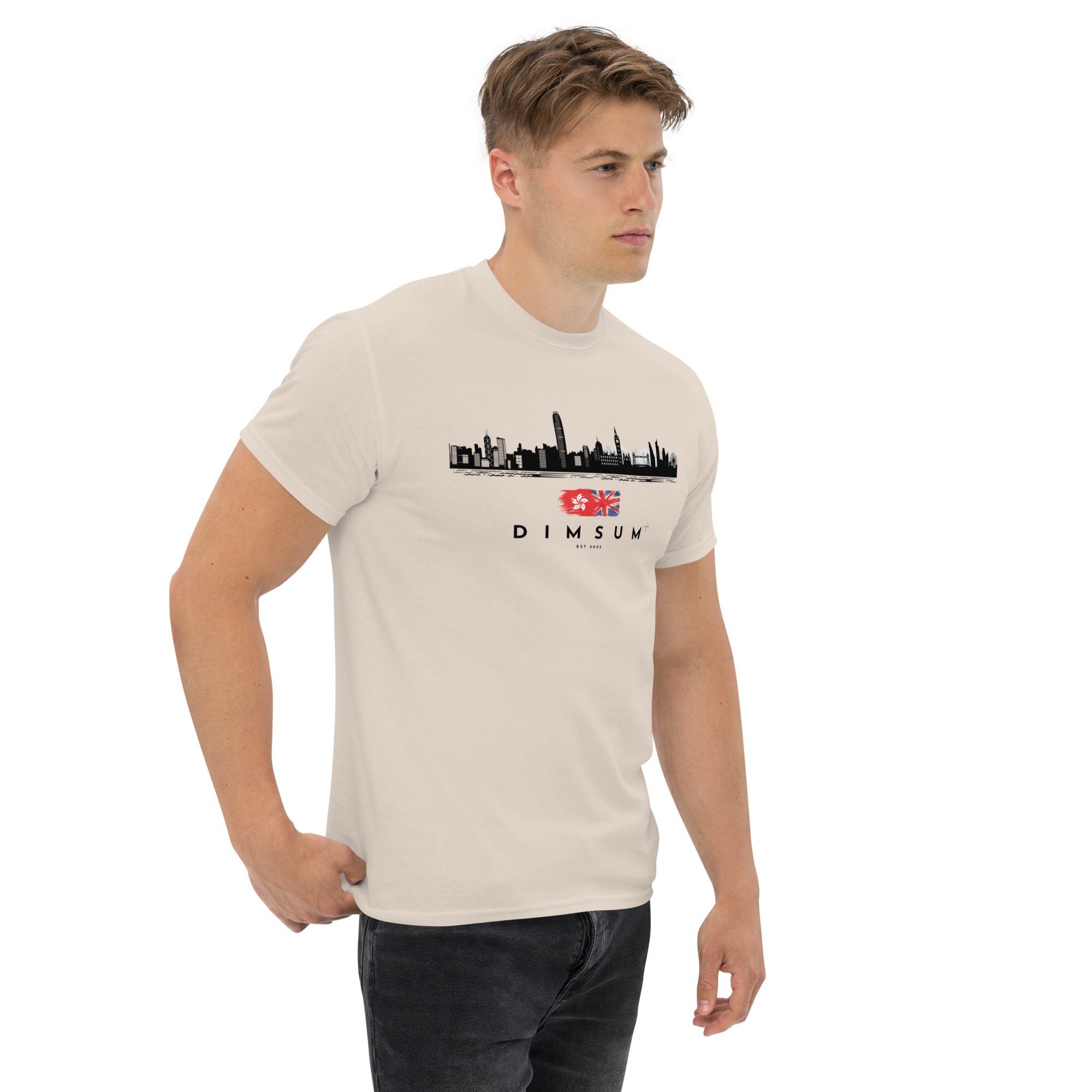 DIMSUM+ HK-LDN SKYLINE UNISEX T