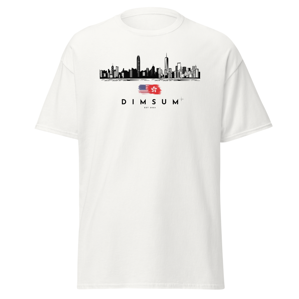 DIMSUM+ HK-NYC SKYLINE UNISEX T