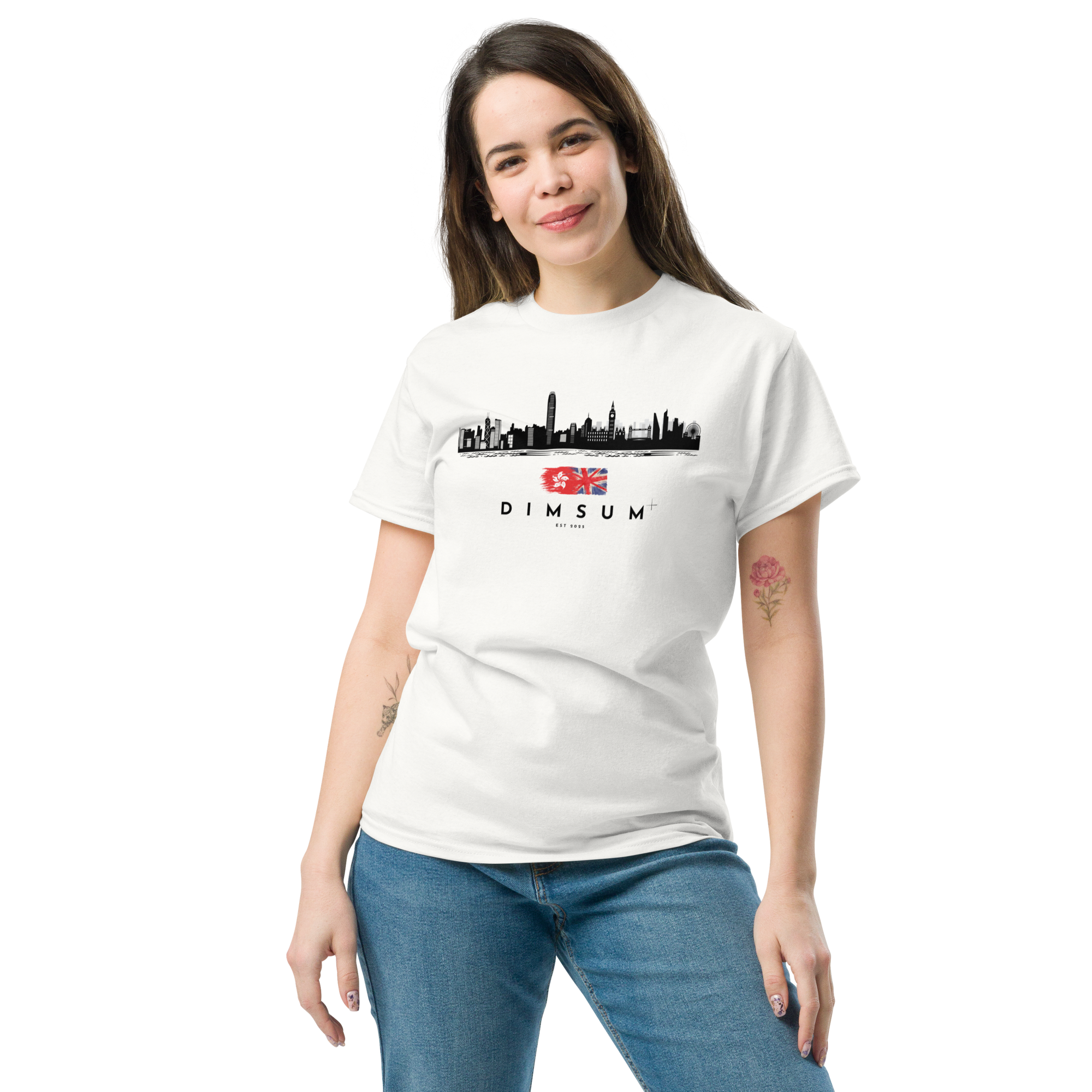 DIMSUM+ HK-LDN SKYLINE UNISEX T