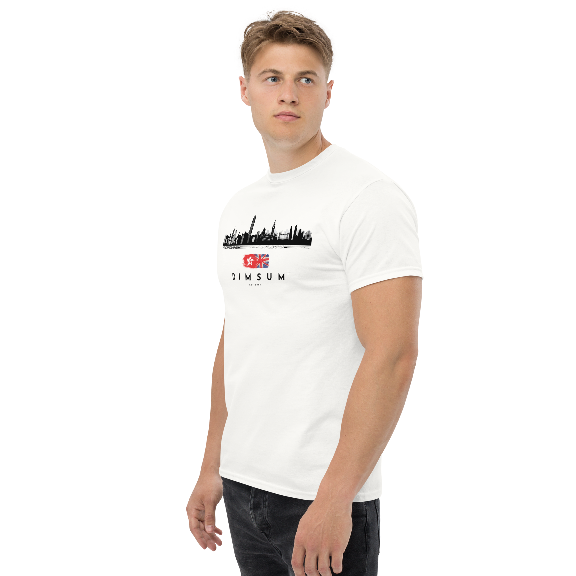 DIMSUM+ HK-LDN SKYLINE UNISEX T
