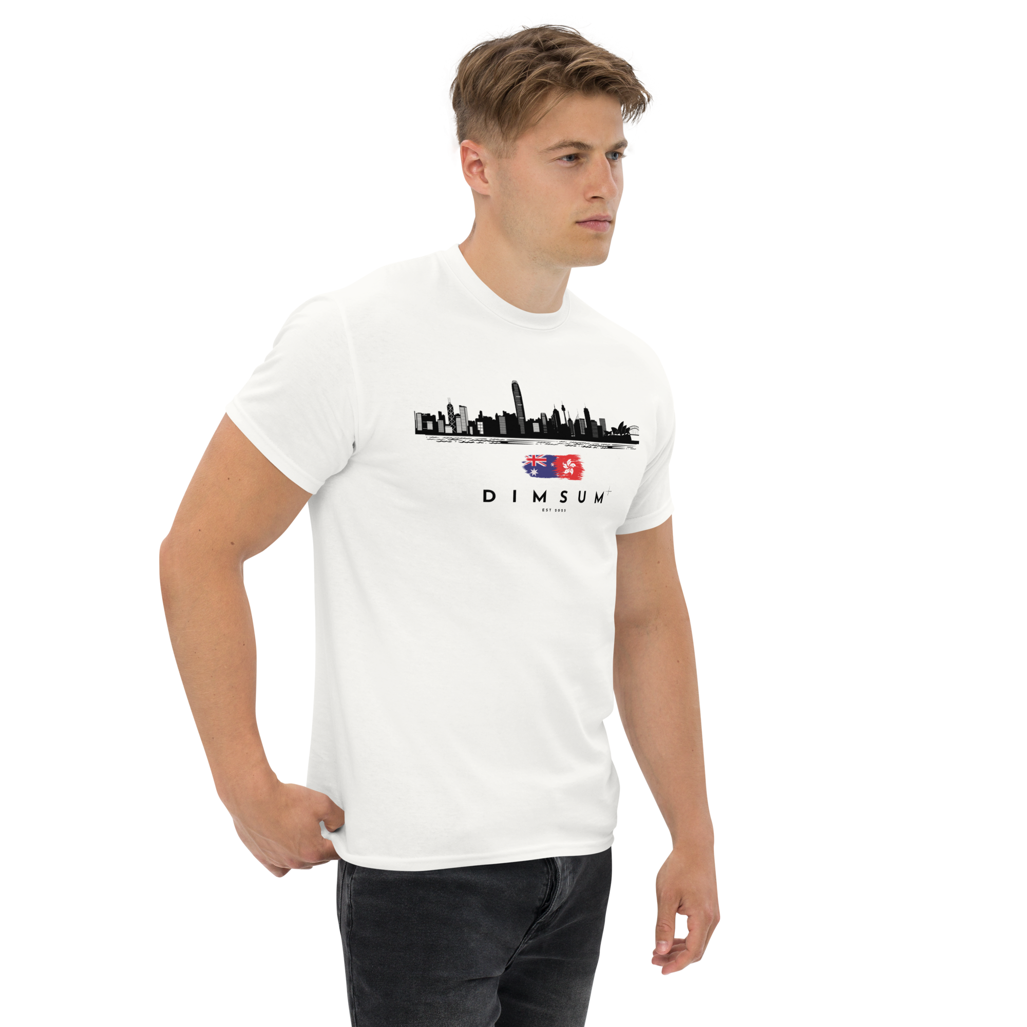 DIMSUM+ HK-SYD SKYLINE UNISEX T