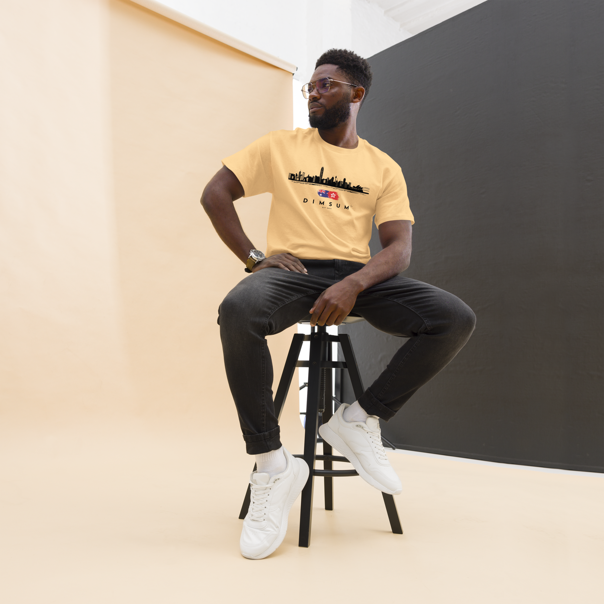 DIMSUM+ HK-SYD SKYLINE UNISEX T